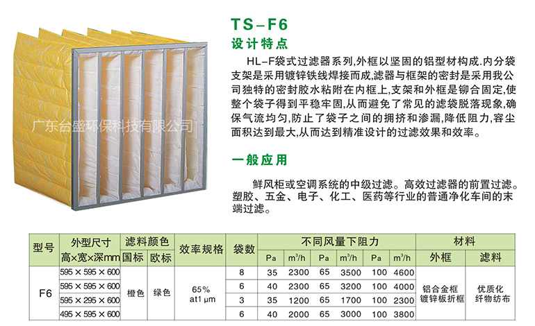 中效袋式過濾器